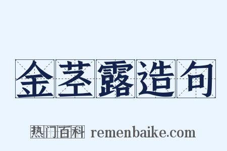 金茎露造句是什么意思的图片